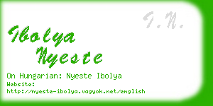 ibolya nyeste business card